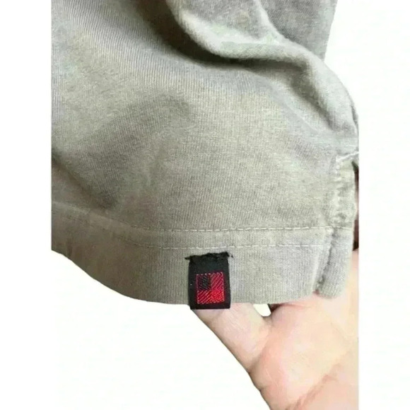 Woolrich Beige Solid Regular Fit Embroidered Logo Cotton Polo Shirt Size‎ Large - Picture 3 of 7